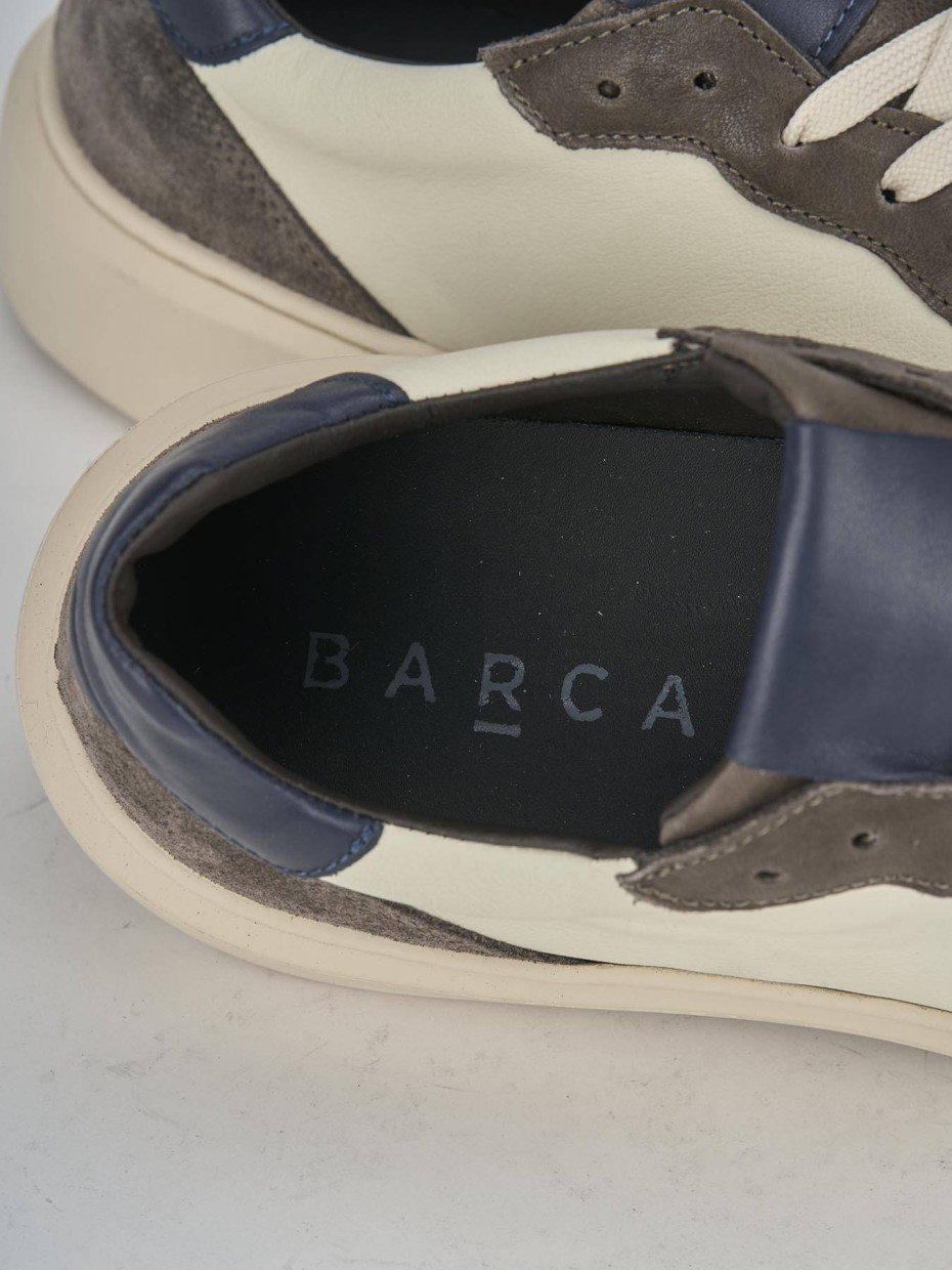 Sneakers pelle grigio
