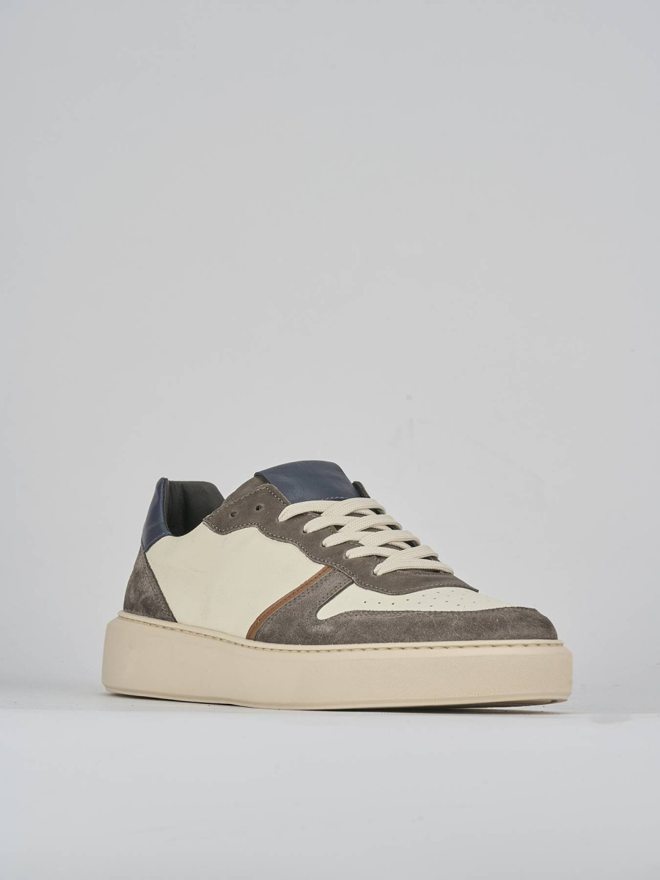 Sneakers pelle beige