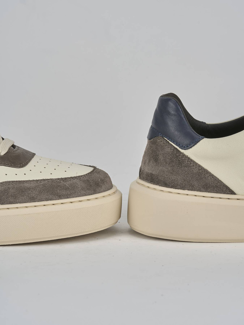 Sneakers pelle beige