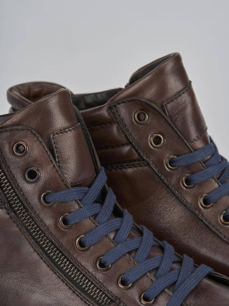 Sneakers pelle marrone