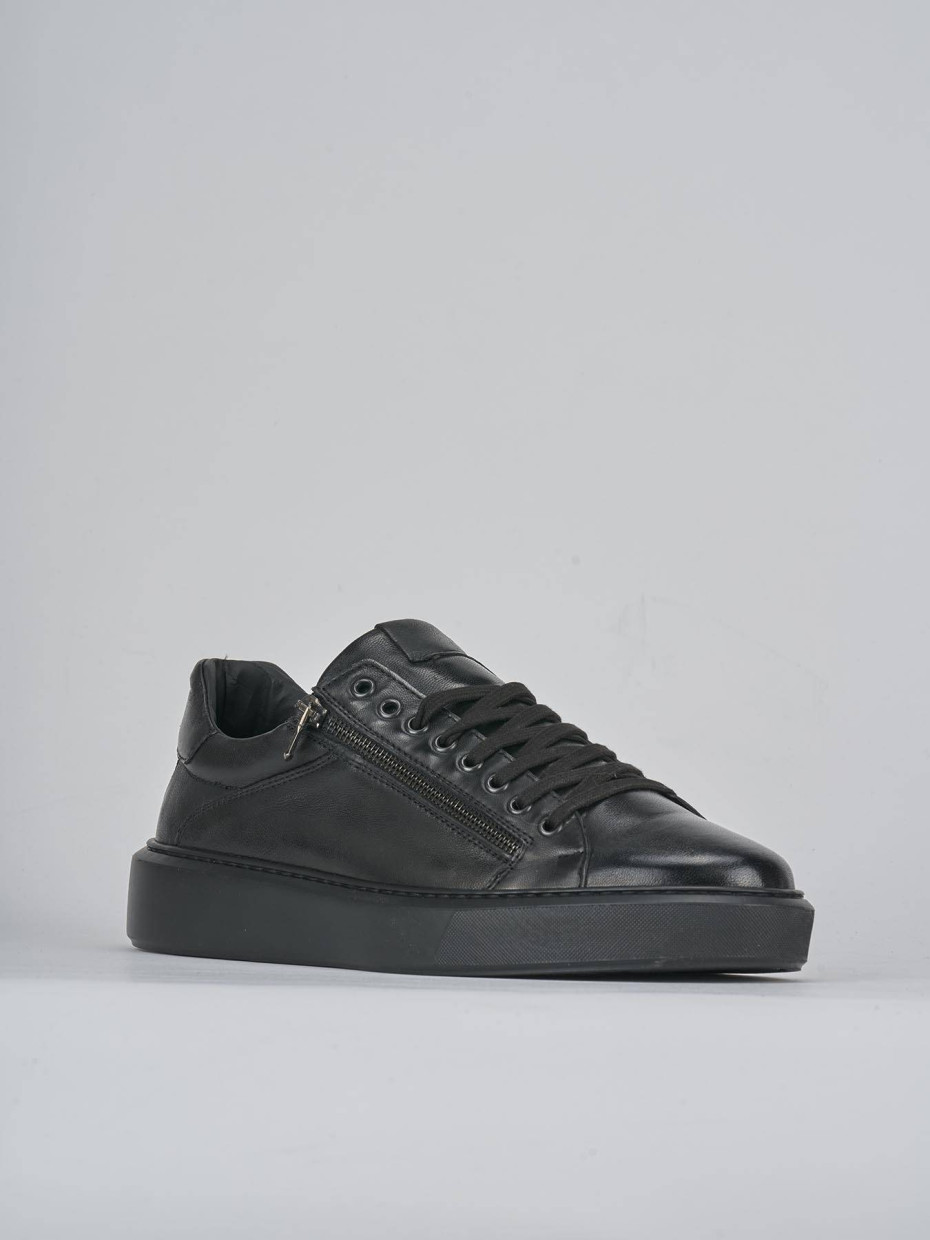 Sneakers pelle nero