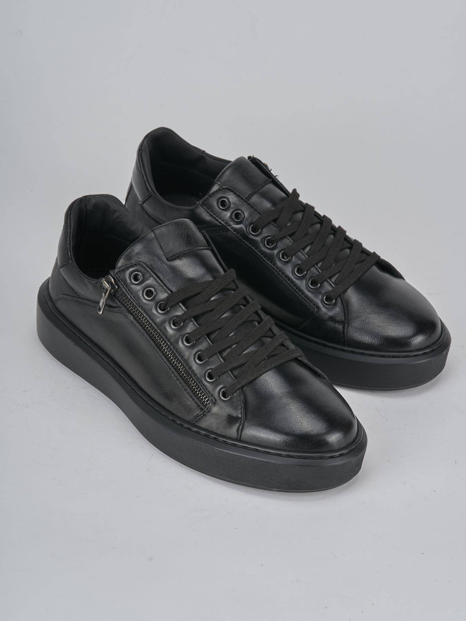 Sneakers pelle nero
