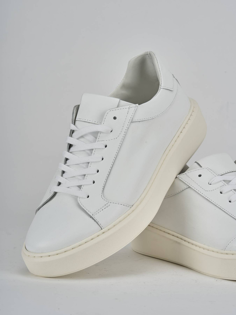 Sneakers pelle bianco