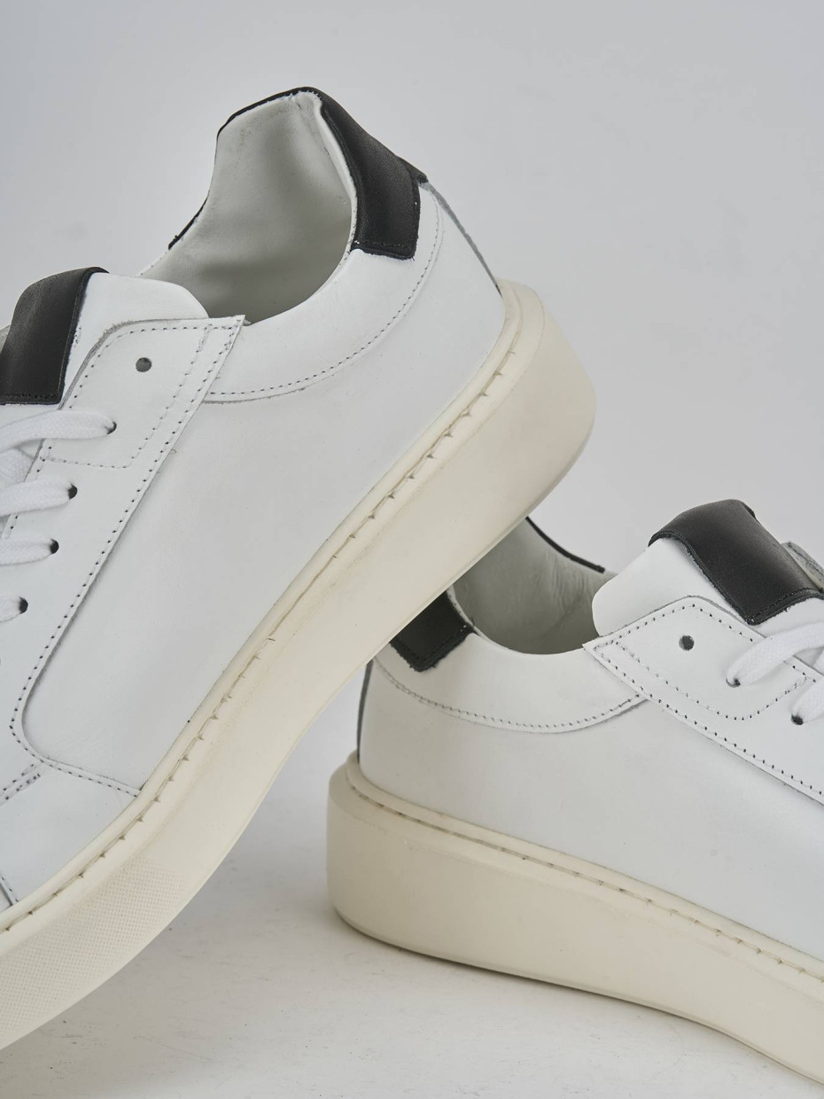 Sneakers pelle bianco