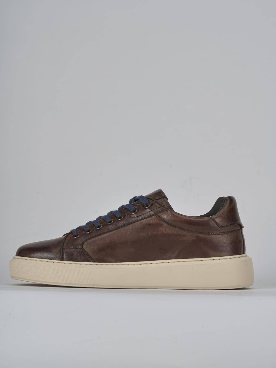 Sneakers pelle marrone