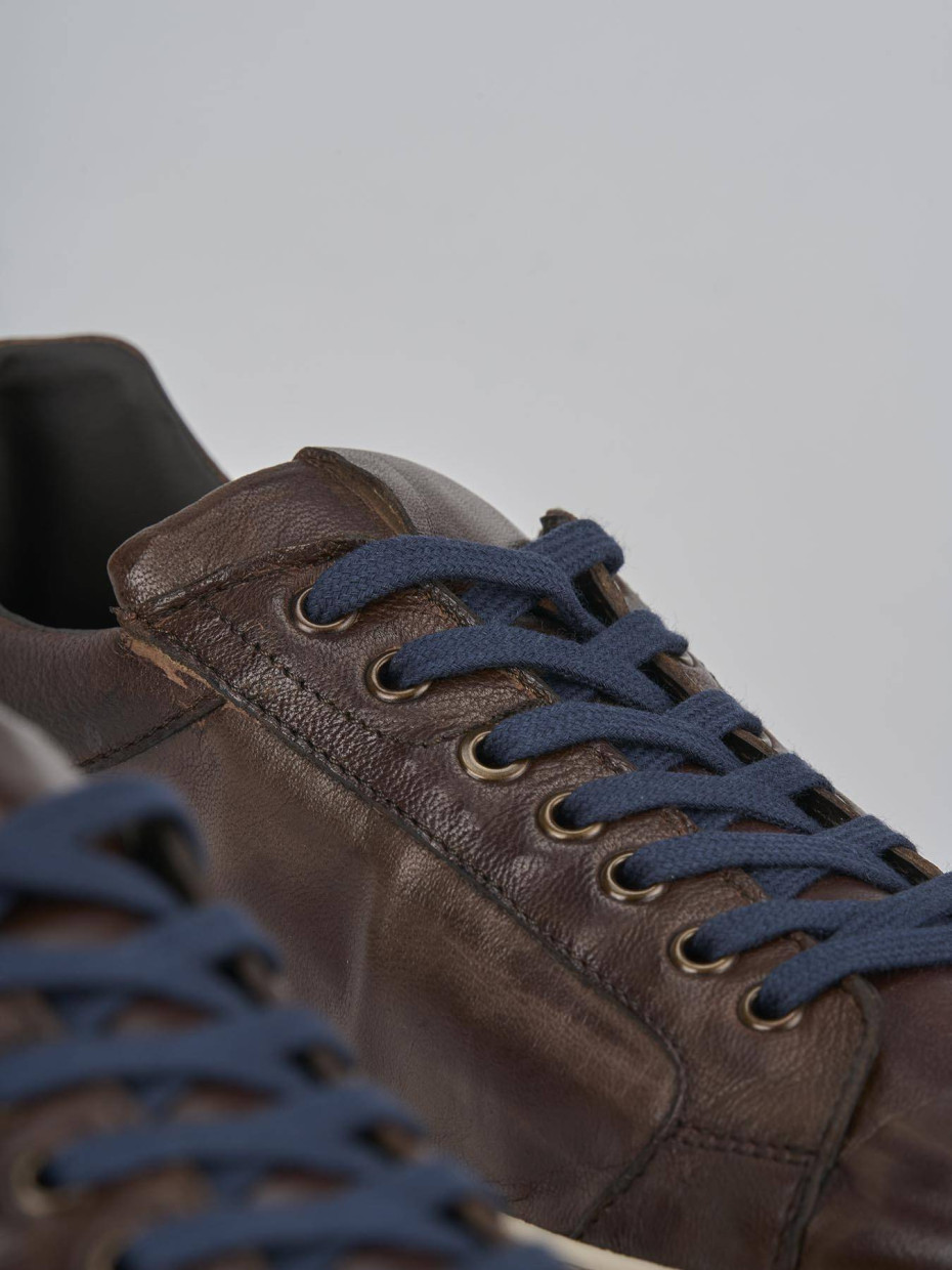 Sneakers pelle marrone