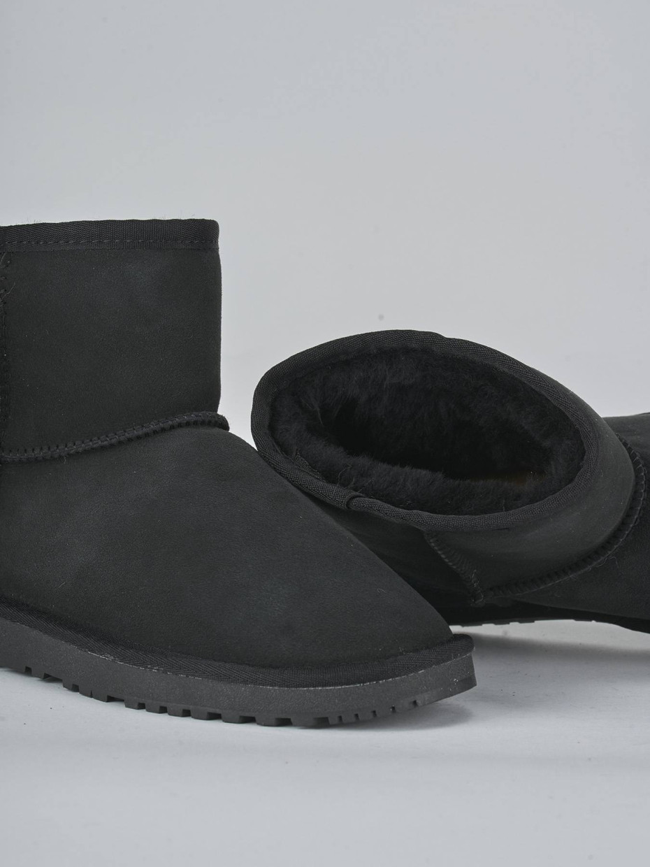 Stivaletti camoscio nero