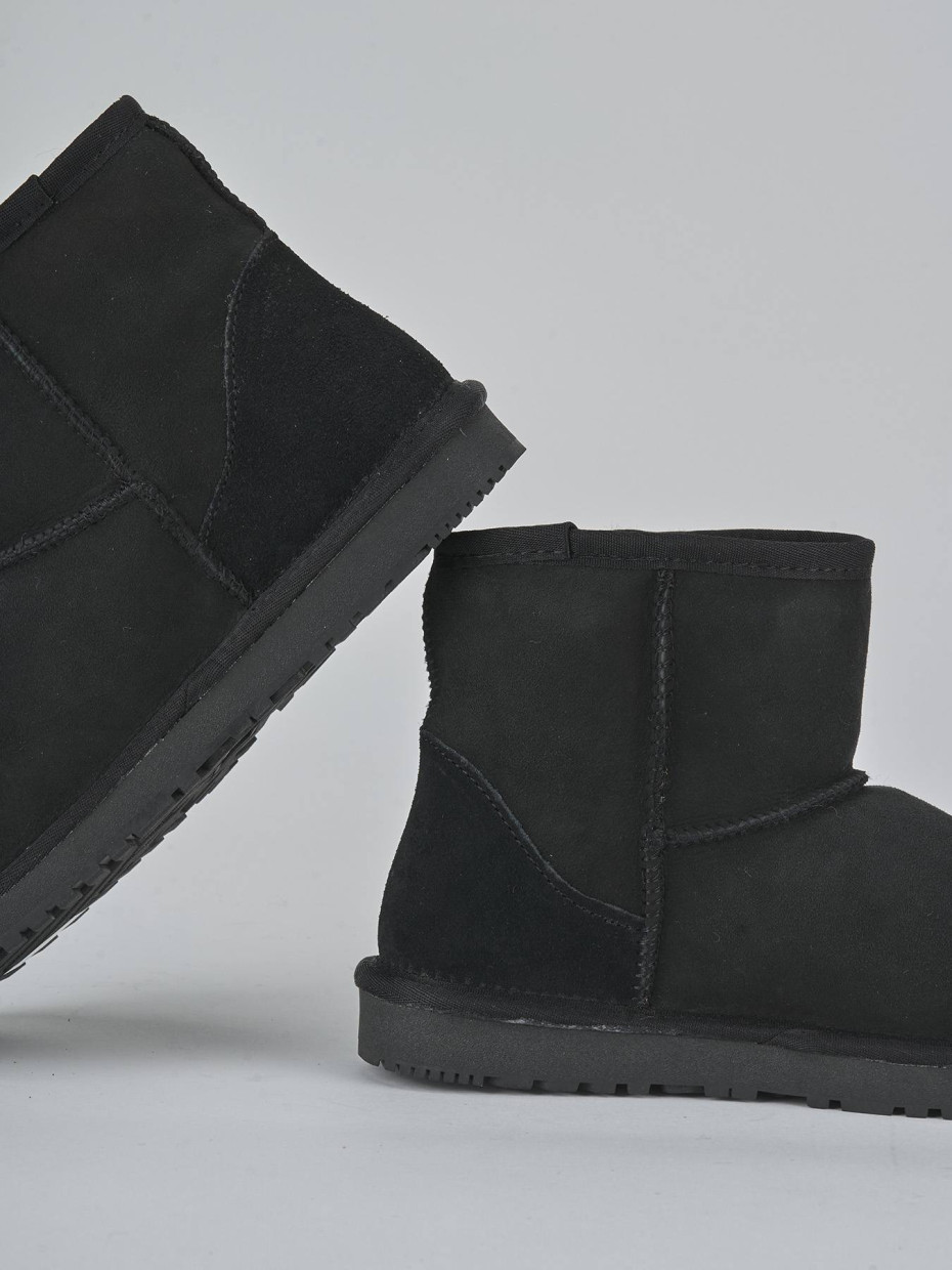 Stivaletti camoscio nero