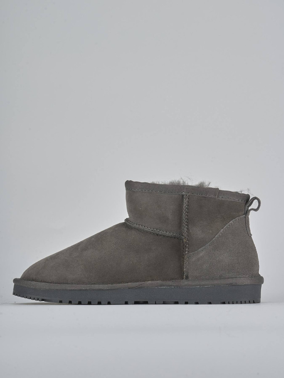 Stivaletti camoscio grigio