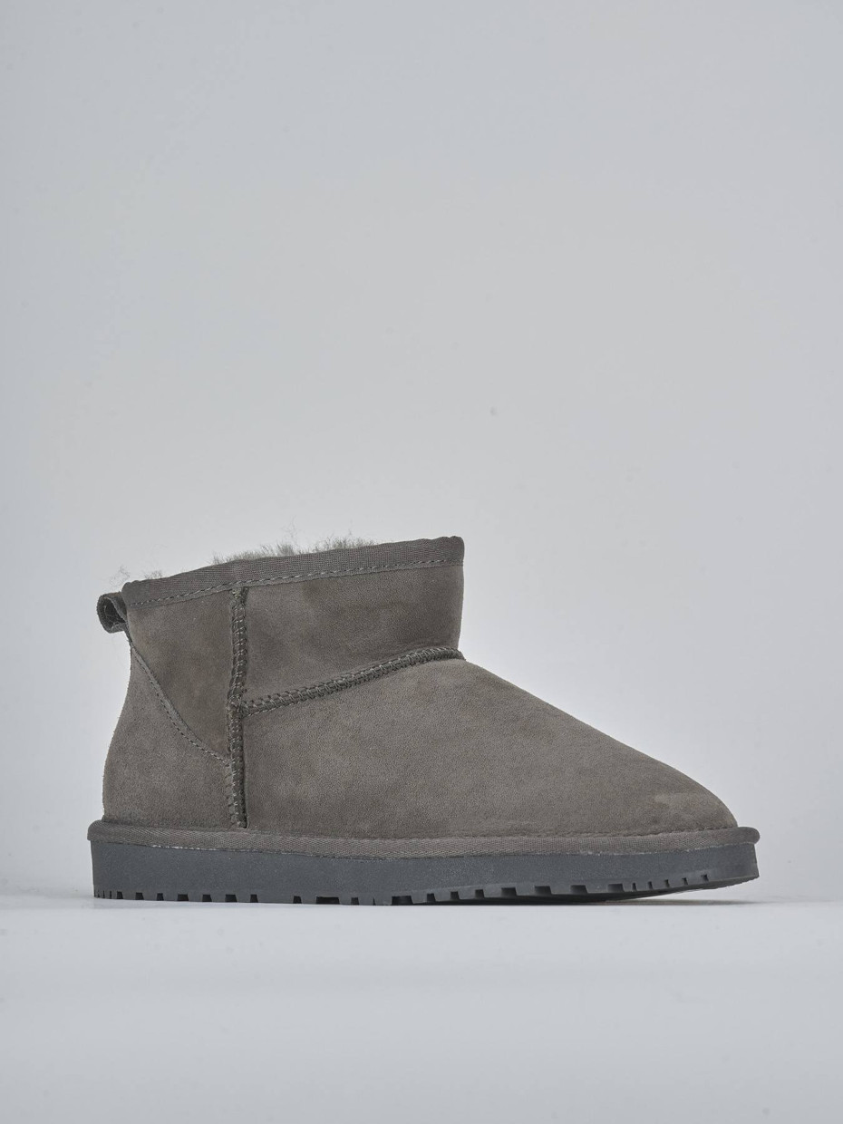 Stivaletti camoscio grigio