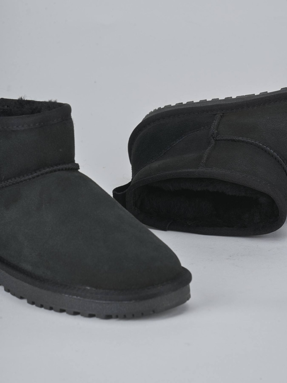 Stivaletti camoscio nero