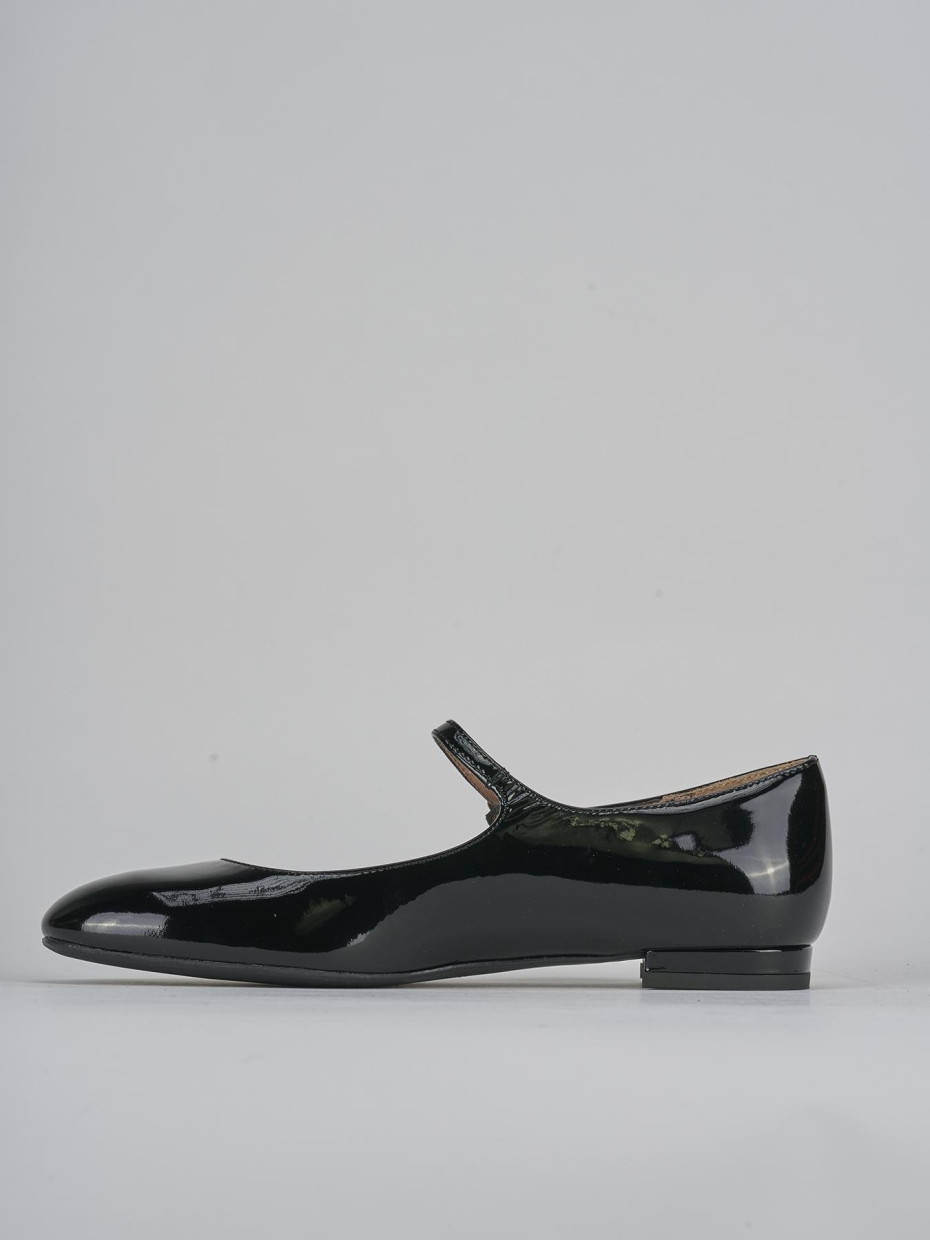Ballerine tacco 2cm vernice nero
