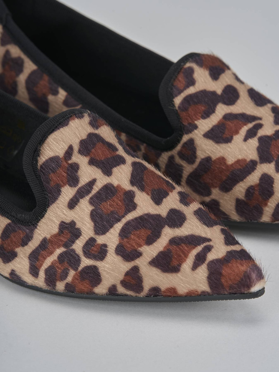 Ballerine tacco 1cm cavallino multicolor