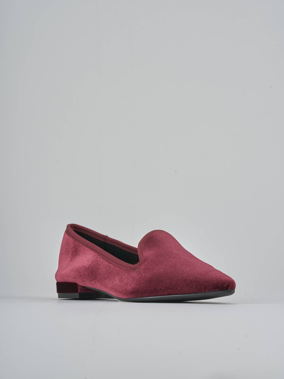 Ballerine tacco 1cm velluto bordo'
