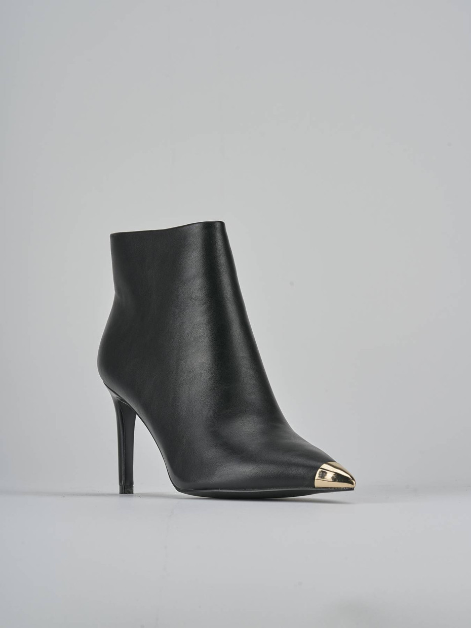 Stivaletti tacco 7cm pelle nero