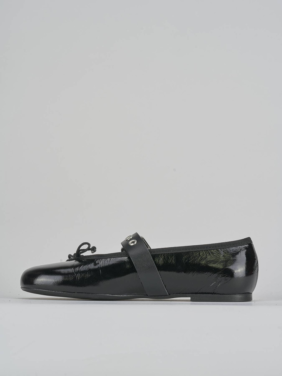 Ballerine tacco 1cm vernice nero