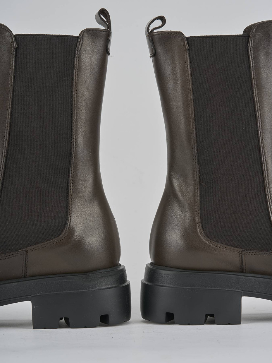 Stivaletto tacco 2 cm testa pelle Barca Stores