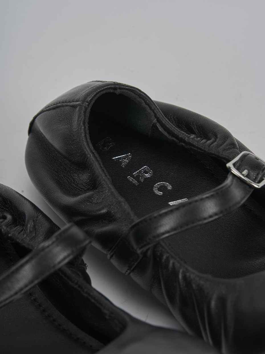 Ballerine tacco 1cm pelle nero