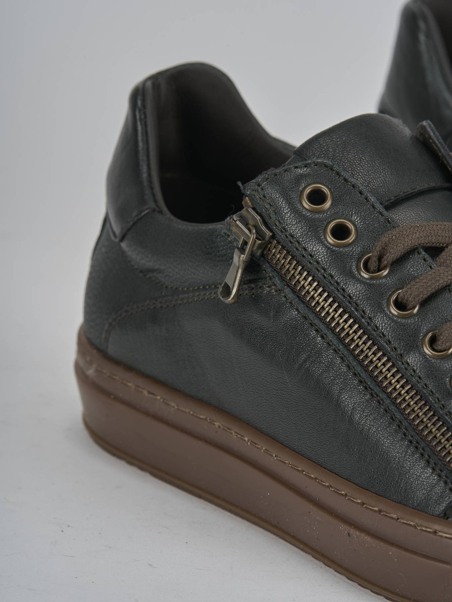 Sneakers pelle verde