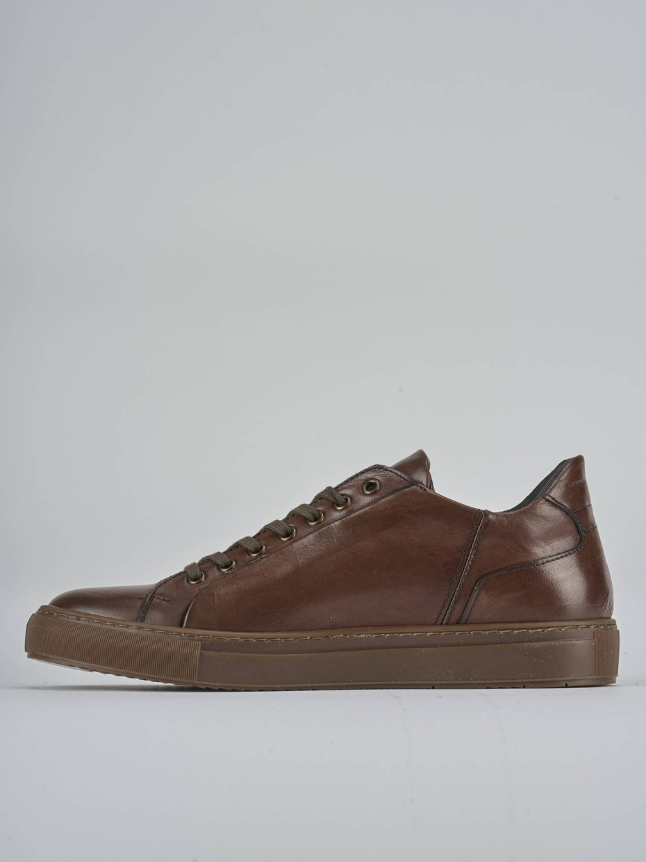 Sneakers pelle marrone