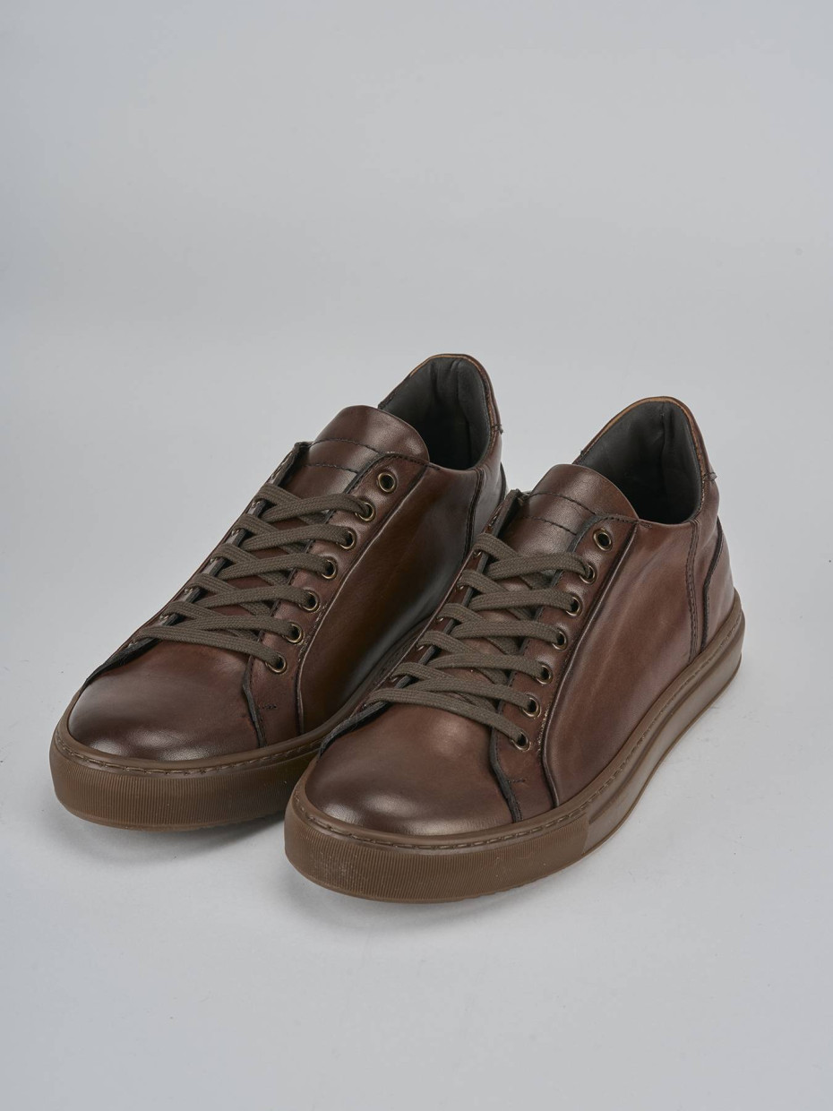 Sneakers pelle marrone