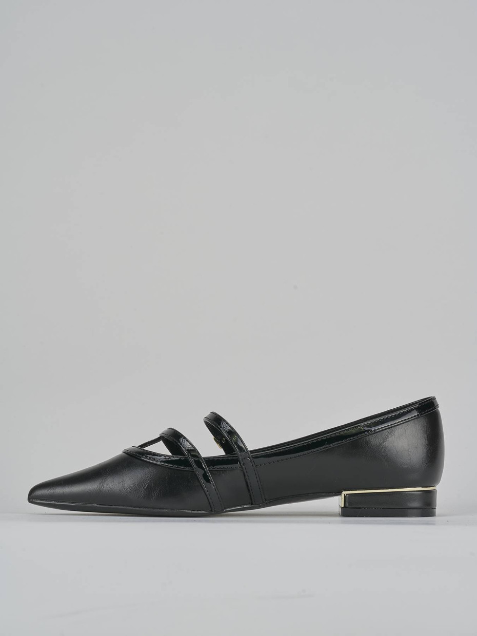 Ballerine tacco 1cm pelle nero