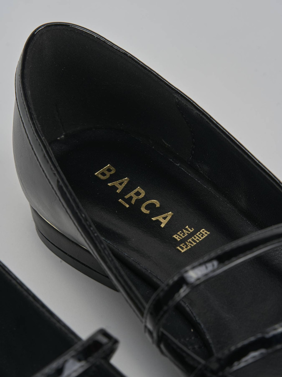 Ballerine tacco 1cm pelle nero