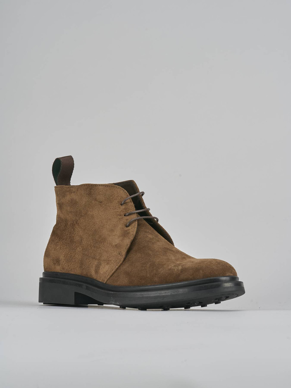 Stivaletti camoscio marrone