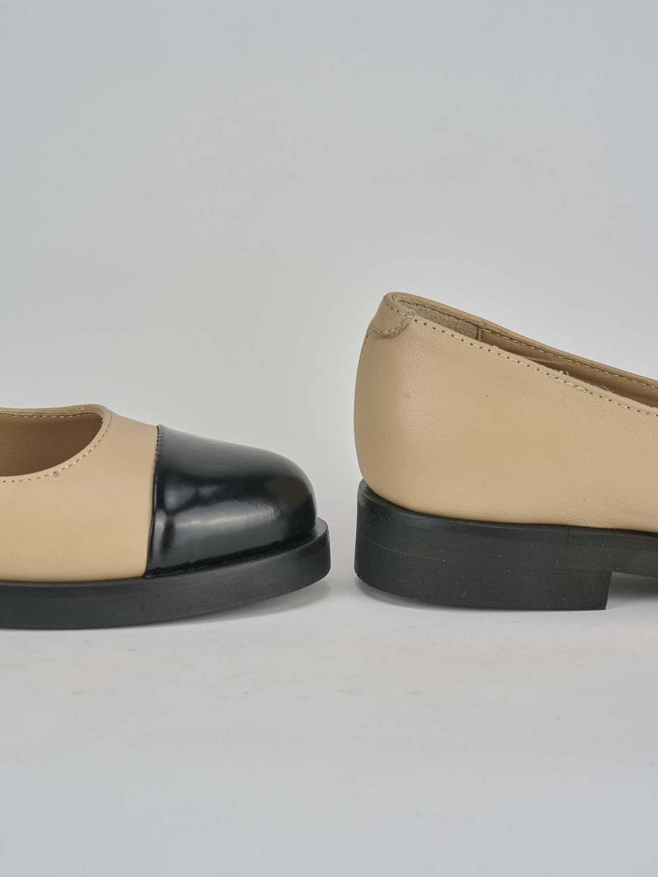 Ballerine tacco 2cm pelle nero