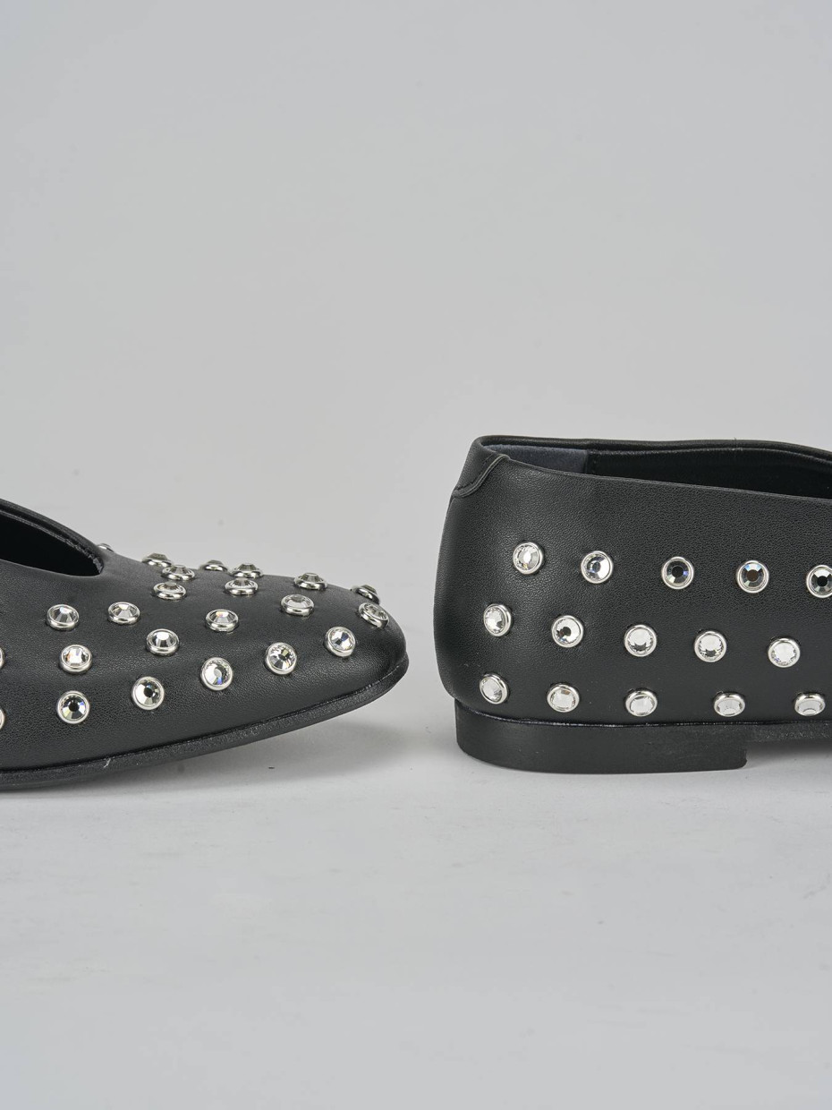 Ballerine tacco 1cm pelle nero