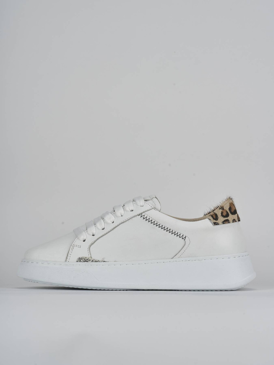 Sneakers pelle bianco