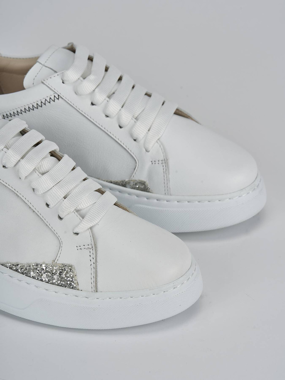 Sneakers pelle bianco