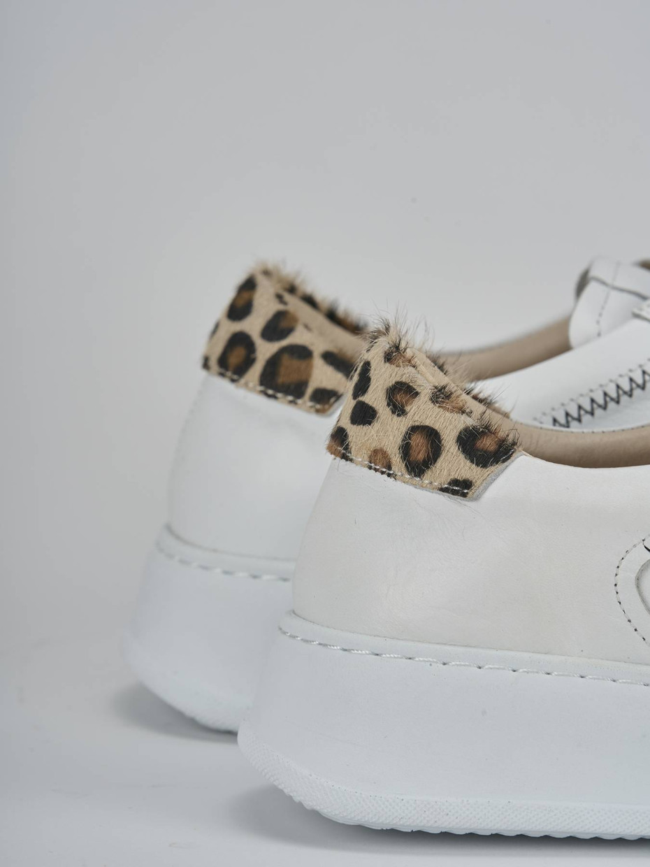 Sneakers pelle bianco