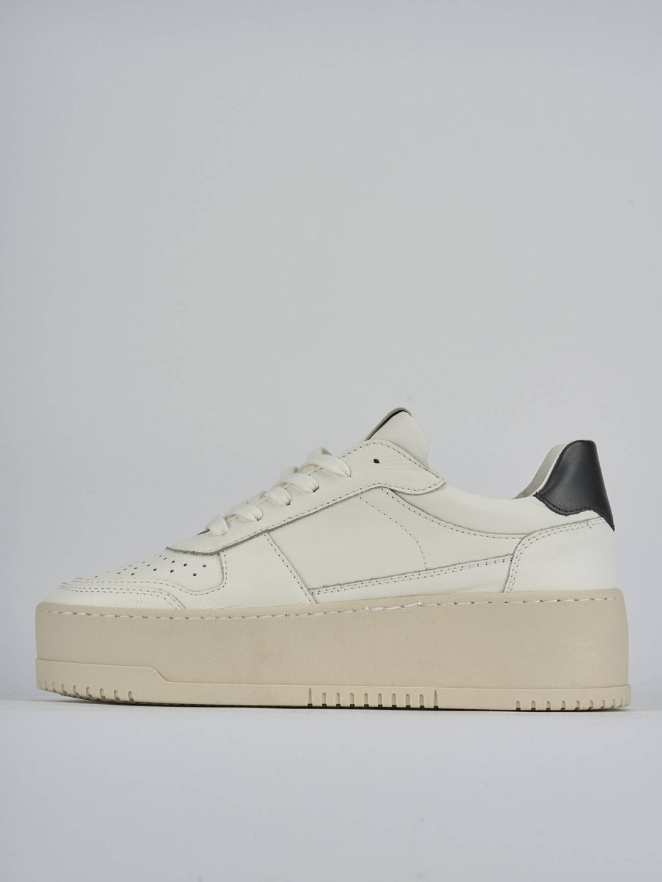 Sneakers pelle bianco