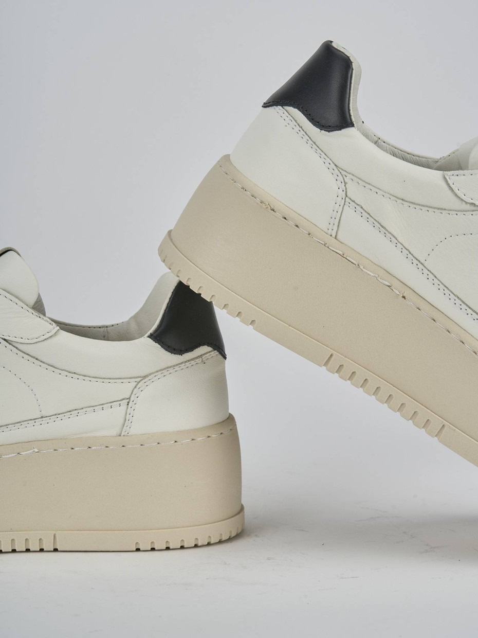Sneakers pelle bianco