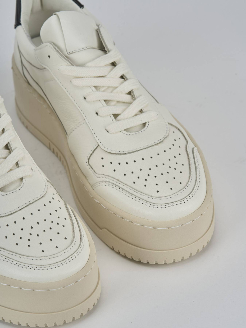Sneakers pelle bianco