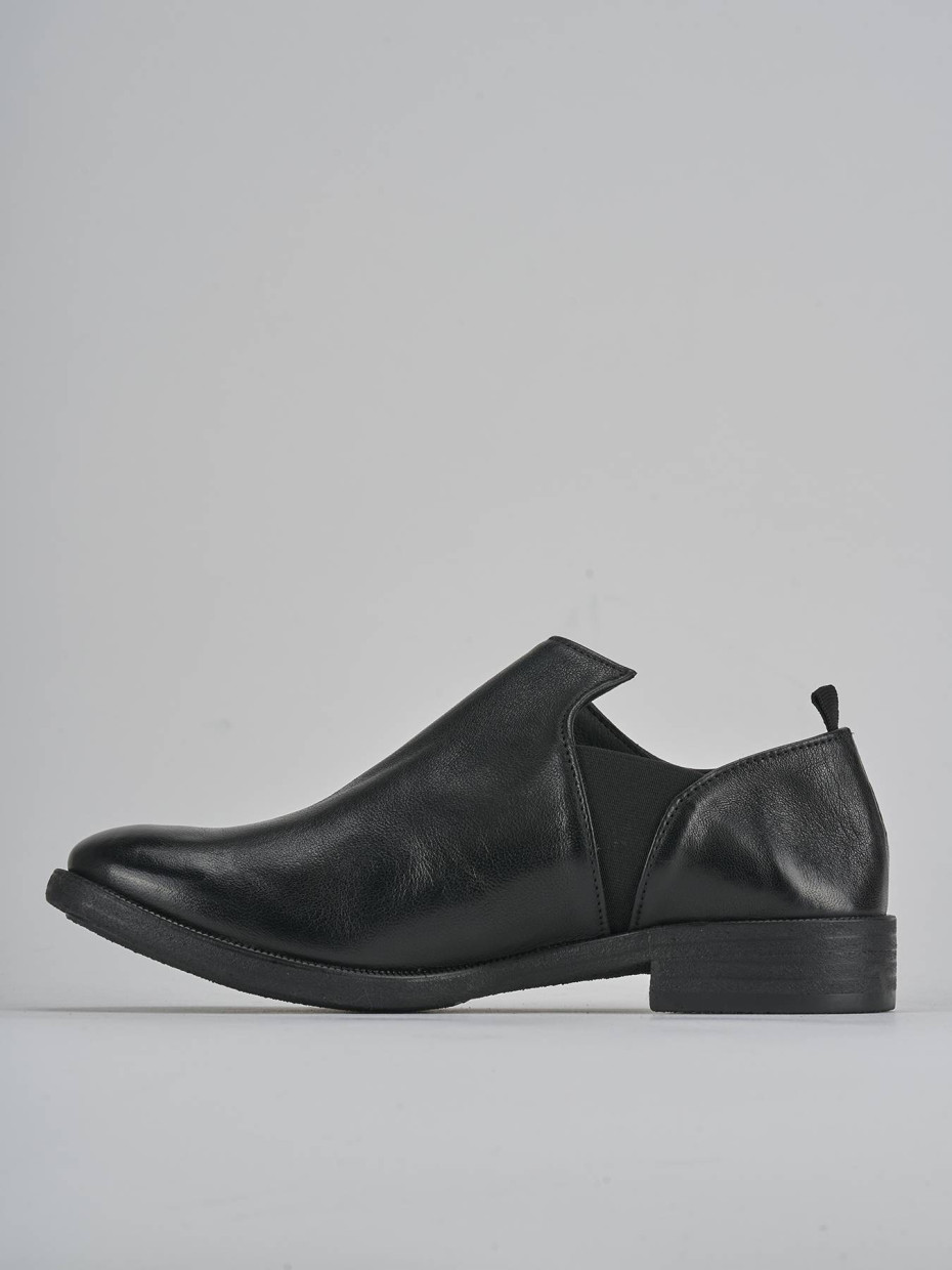 Stringate tacco 1cm pelle nero
