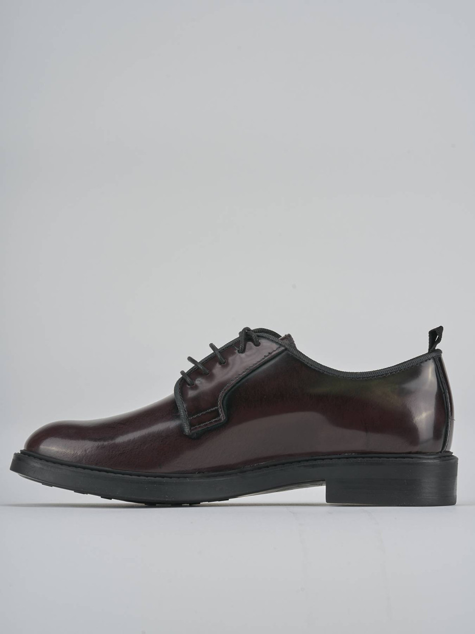 Stringate tacco 2cm pelle bordo'