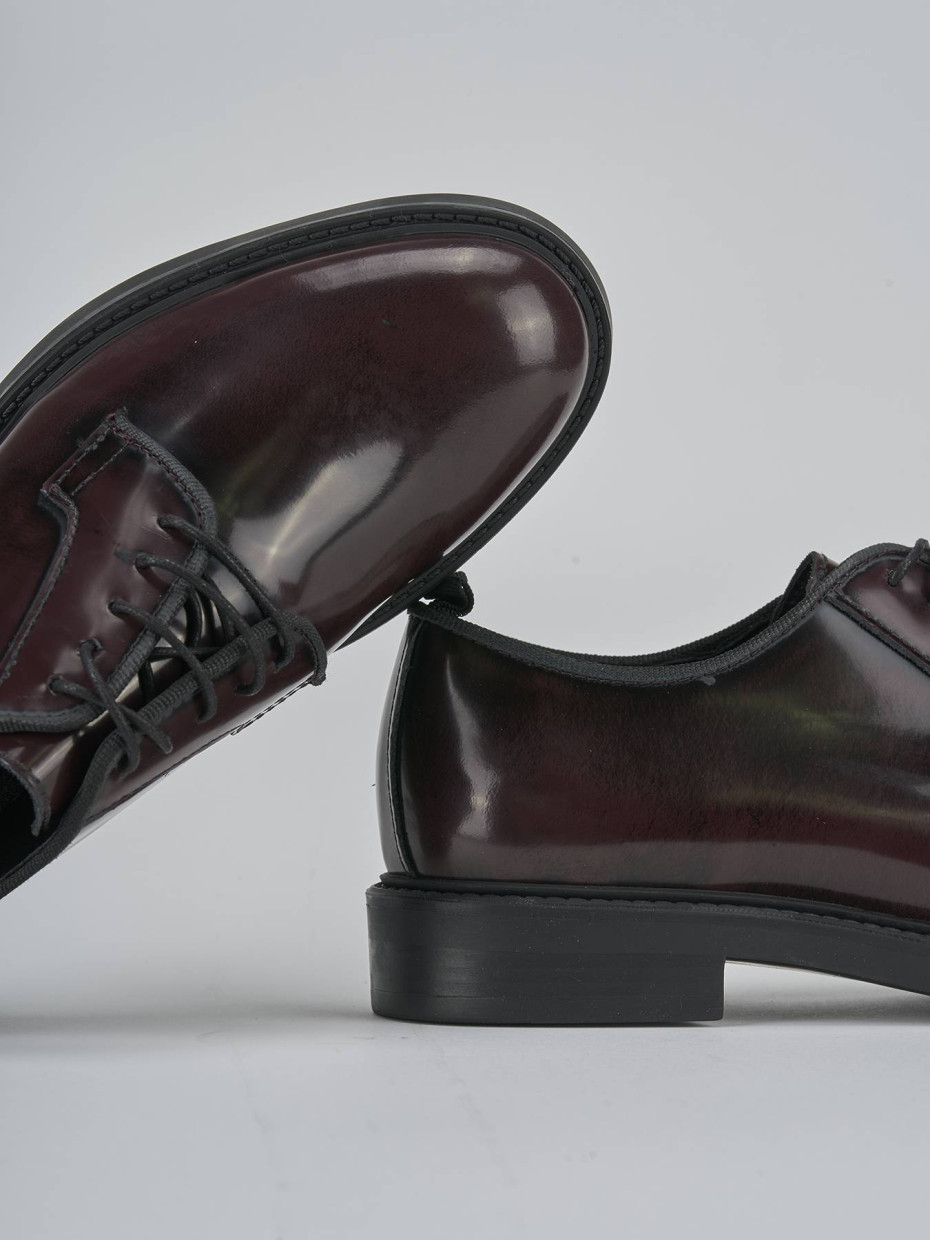Stringate tacco 2cm pelle bordo'