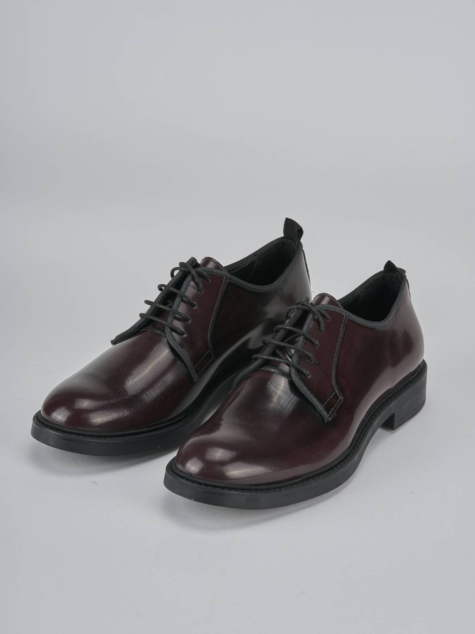 Stringate tacco 2cm pelle bordo'