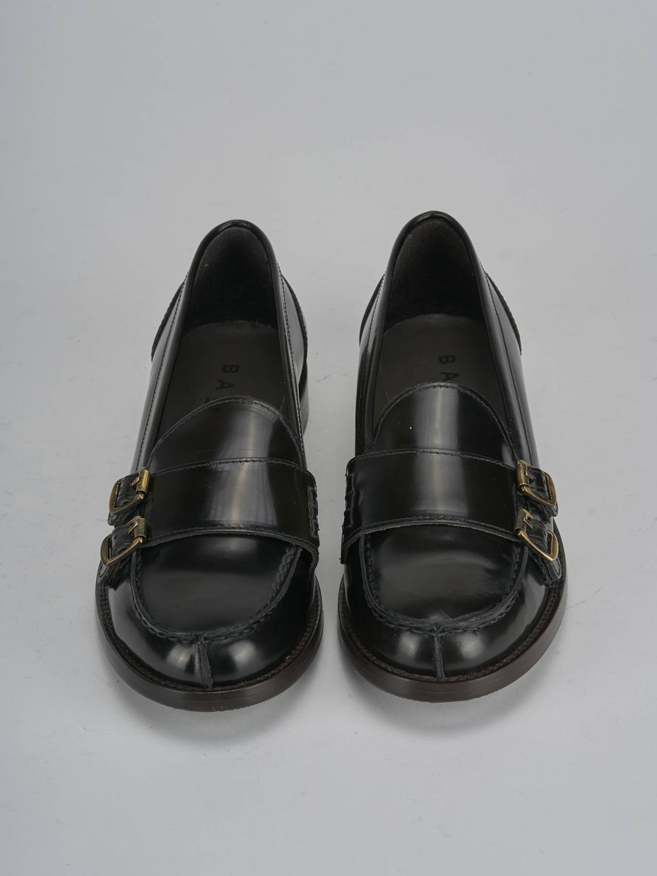 Mocassini tacco 2cm pelle testa