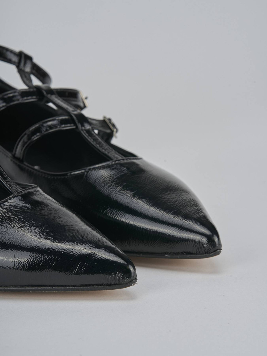 Ballerine tacco 1cm vernice nero