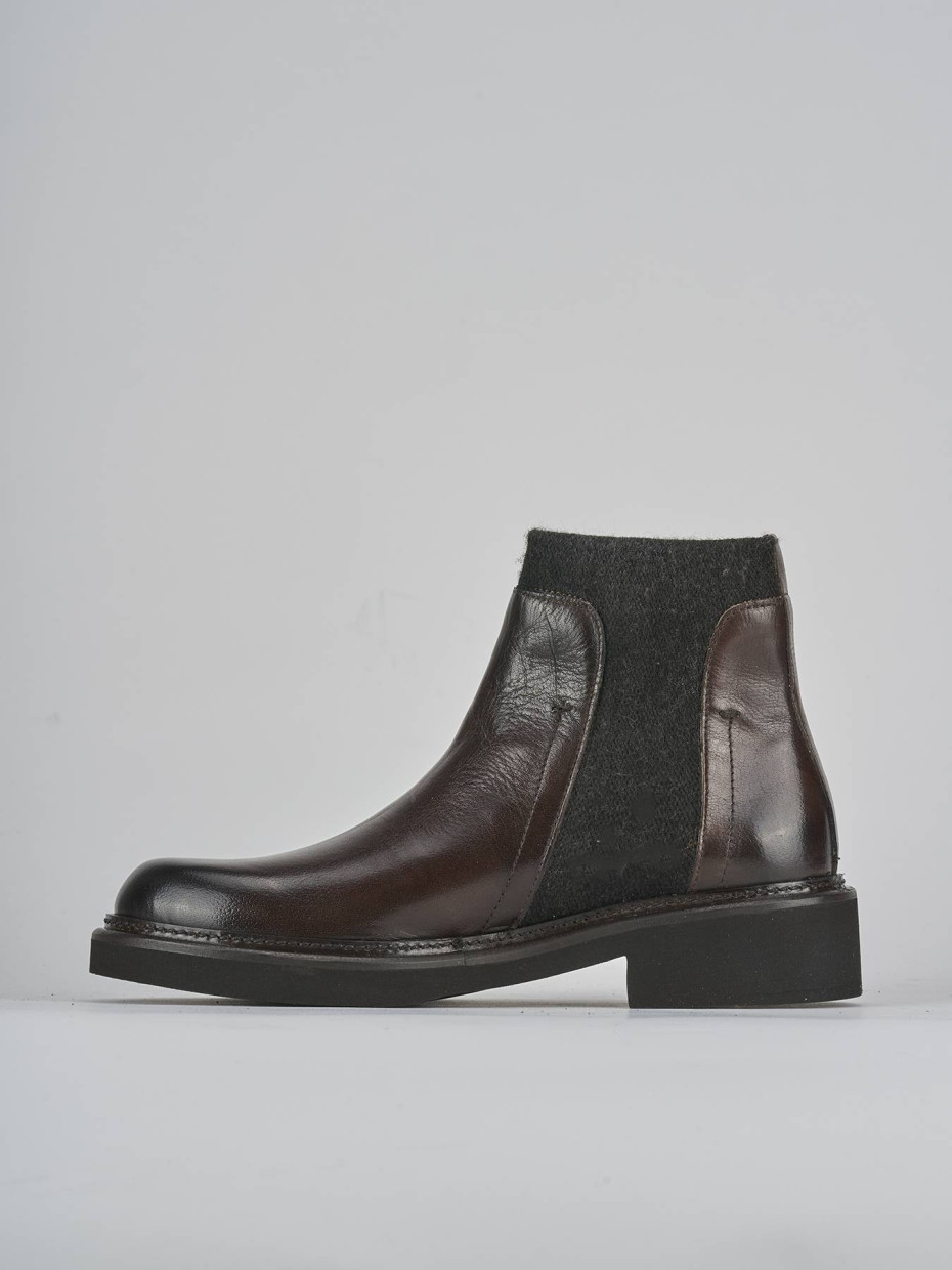 Stivaletti tacco 3cm pelle testa