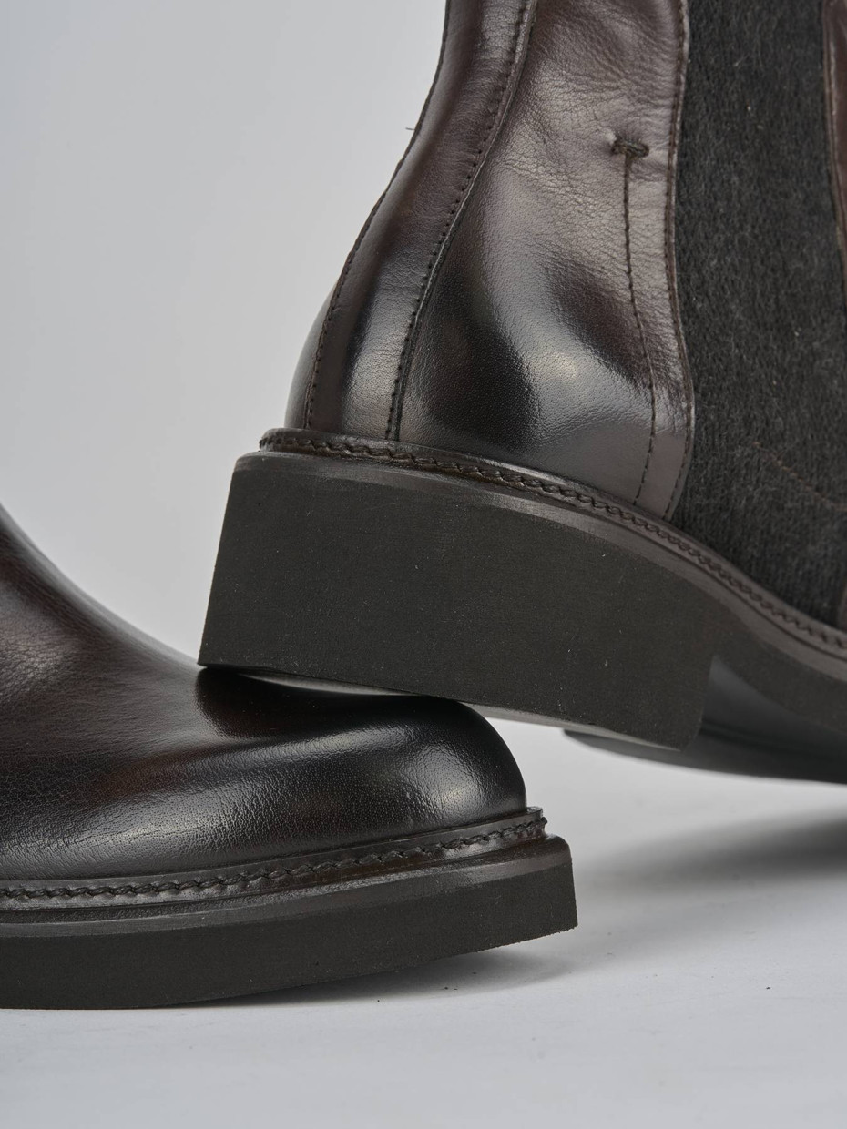 Stivaletti tacco 3cm pelle testa