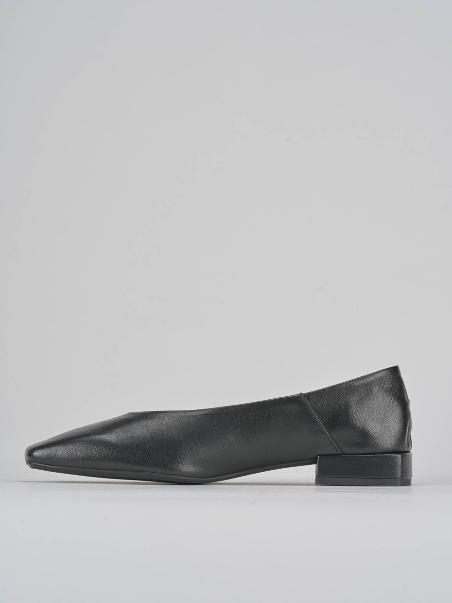 Ballerine tacco 2cm pelle nero