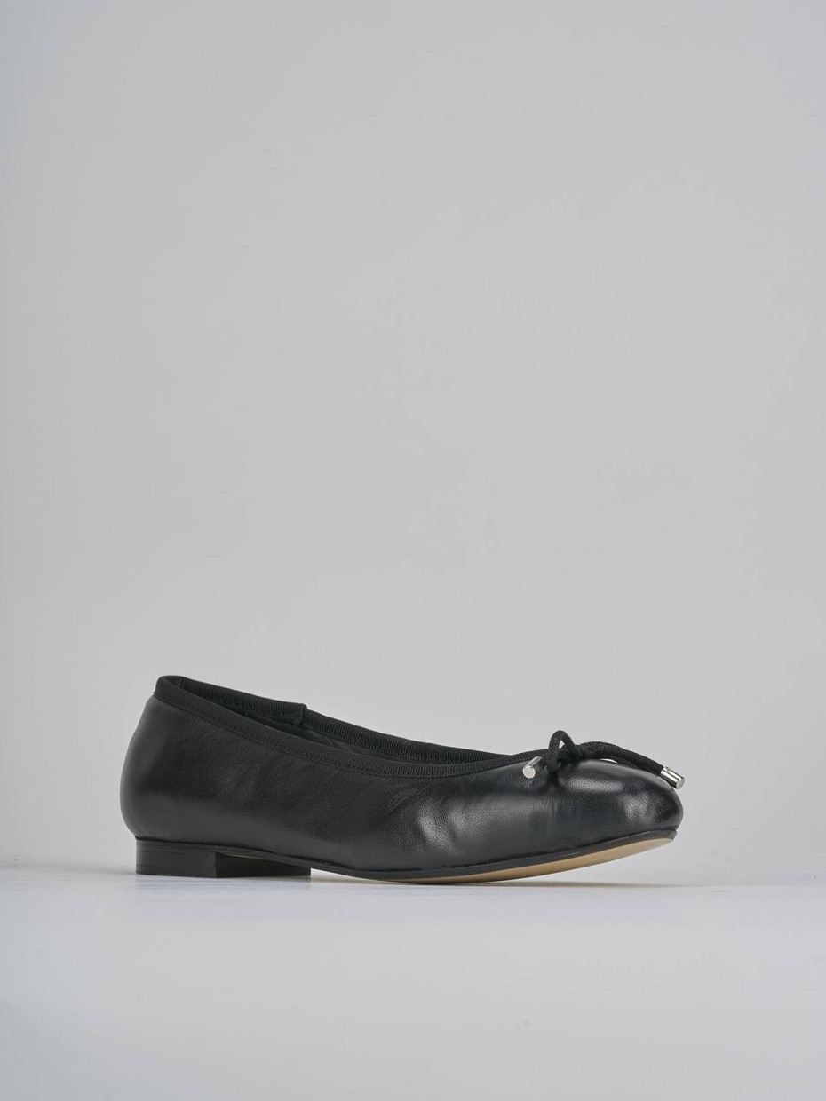 Ballerine tacco 1cm pelle nero