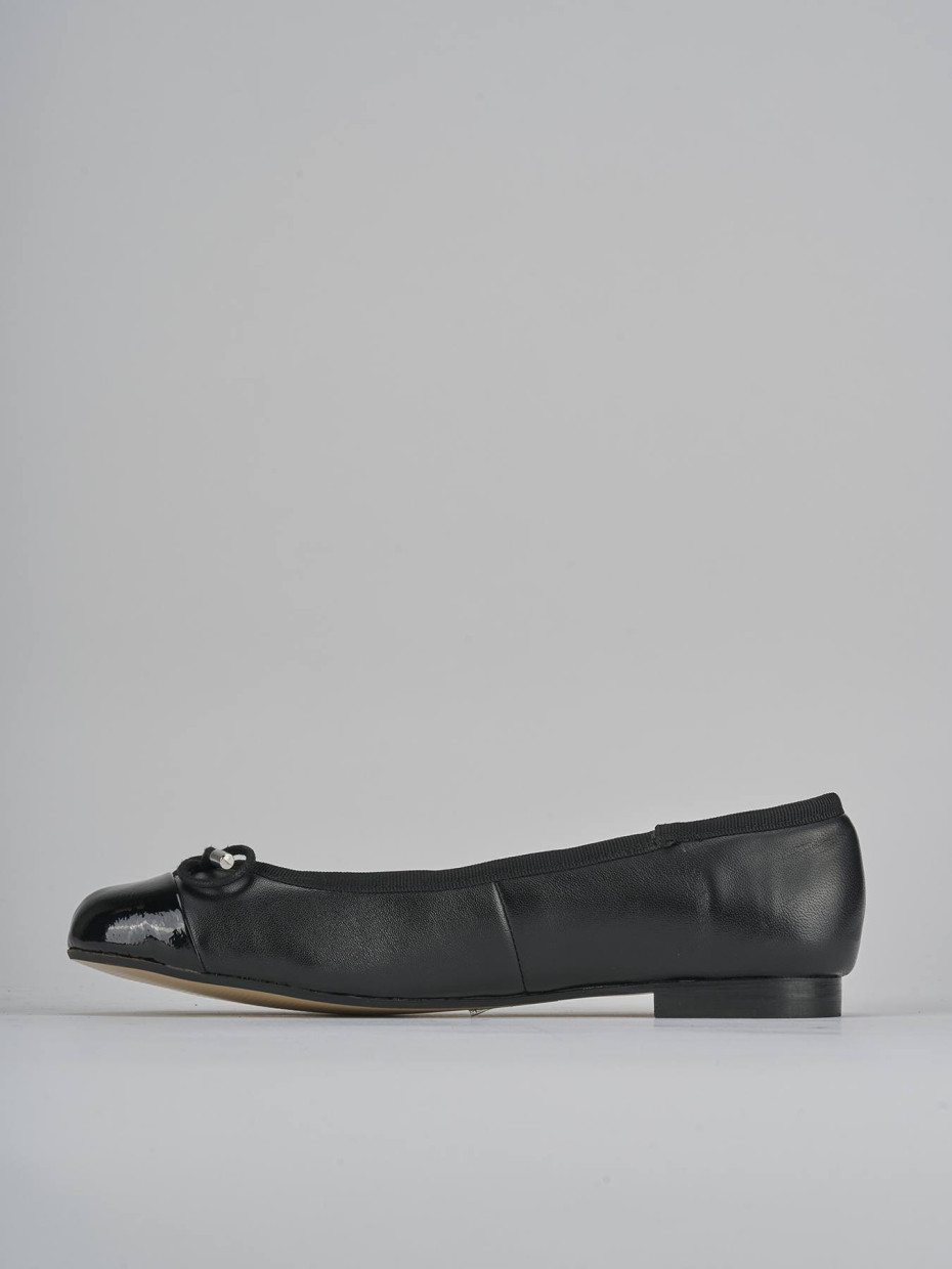 Ballerine tacco 1cm vernice nero