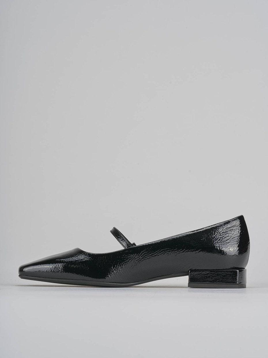 Ballerine tacco 2cm vernice nero