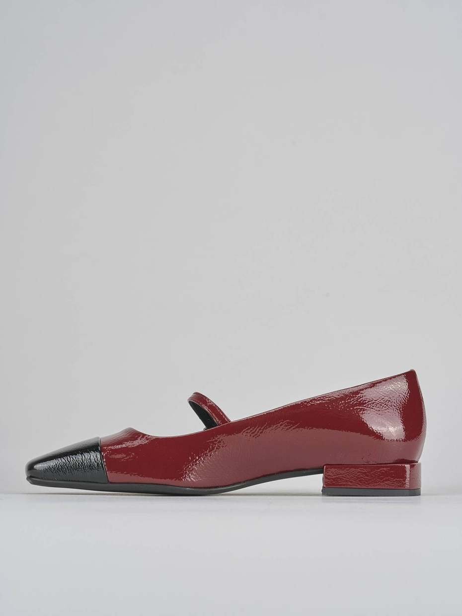Ballerine tacco 2cm vernice nero