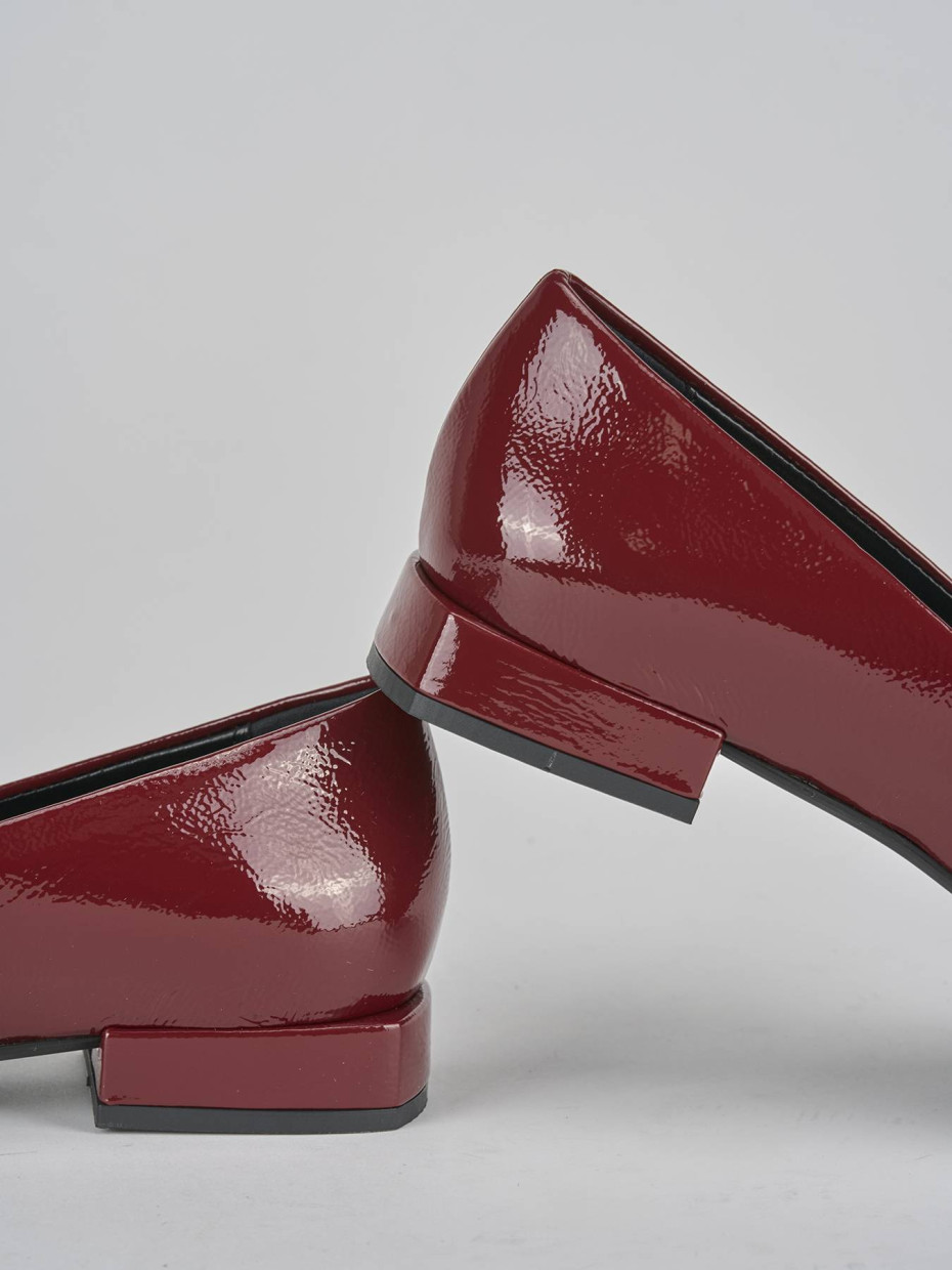 Ballerine tacco 2cm vernice nero